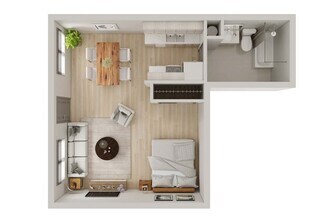 Studio B 12 floor plan